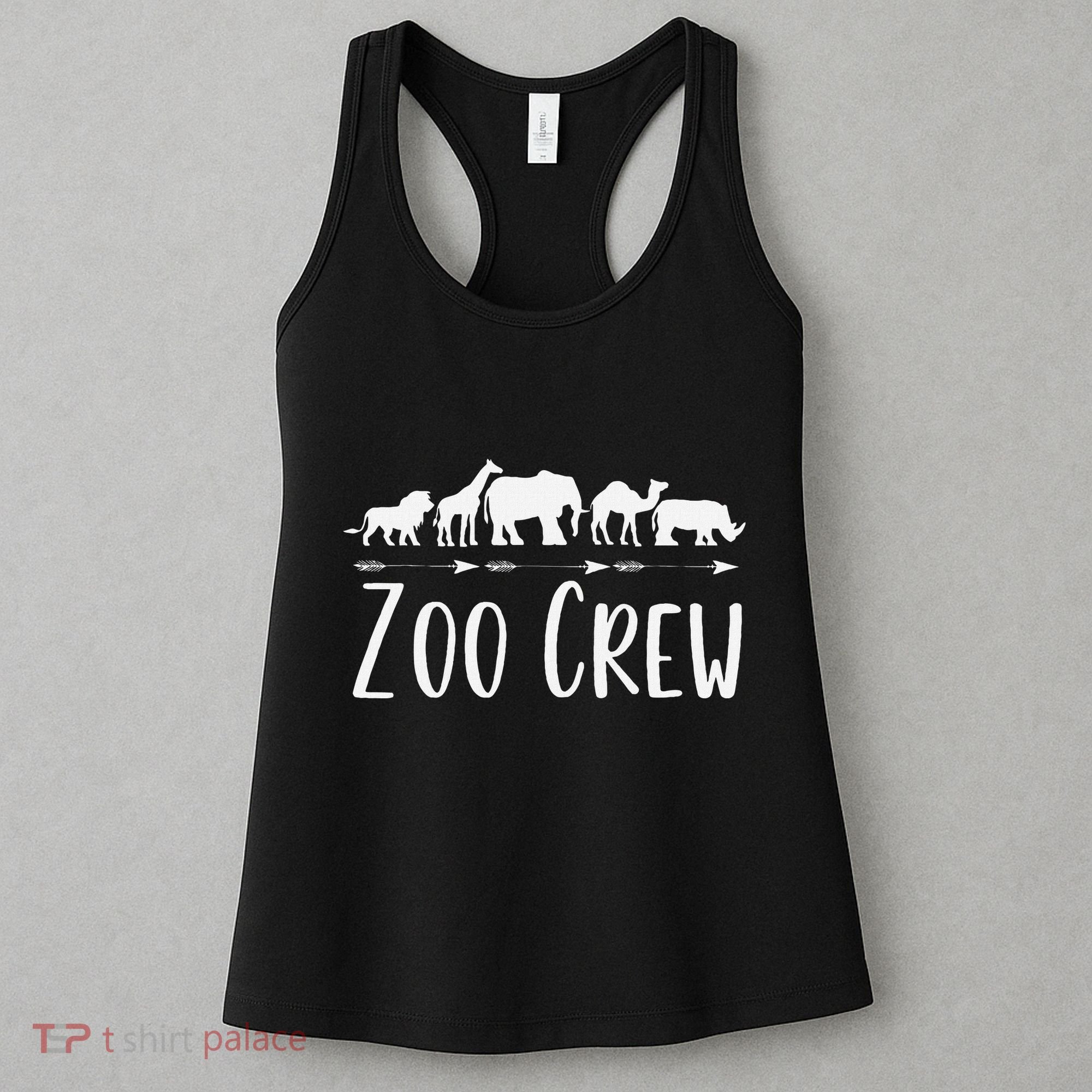 Zoo Crew Safari Animals Or Adults Zoo Group Teacher Women's Tank Top
