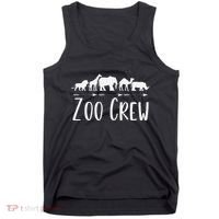 Zoo Crew Safari Animals Or Adults Zoo Group Teacher Tank Top thumb 0