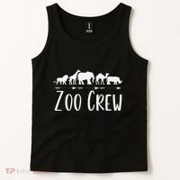 Zoo Crew Safari Animals Or Adults Zoo Group Teacher Tank Top thumb 2