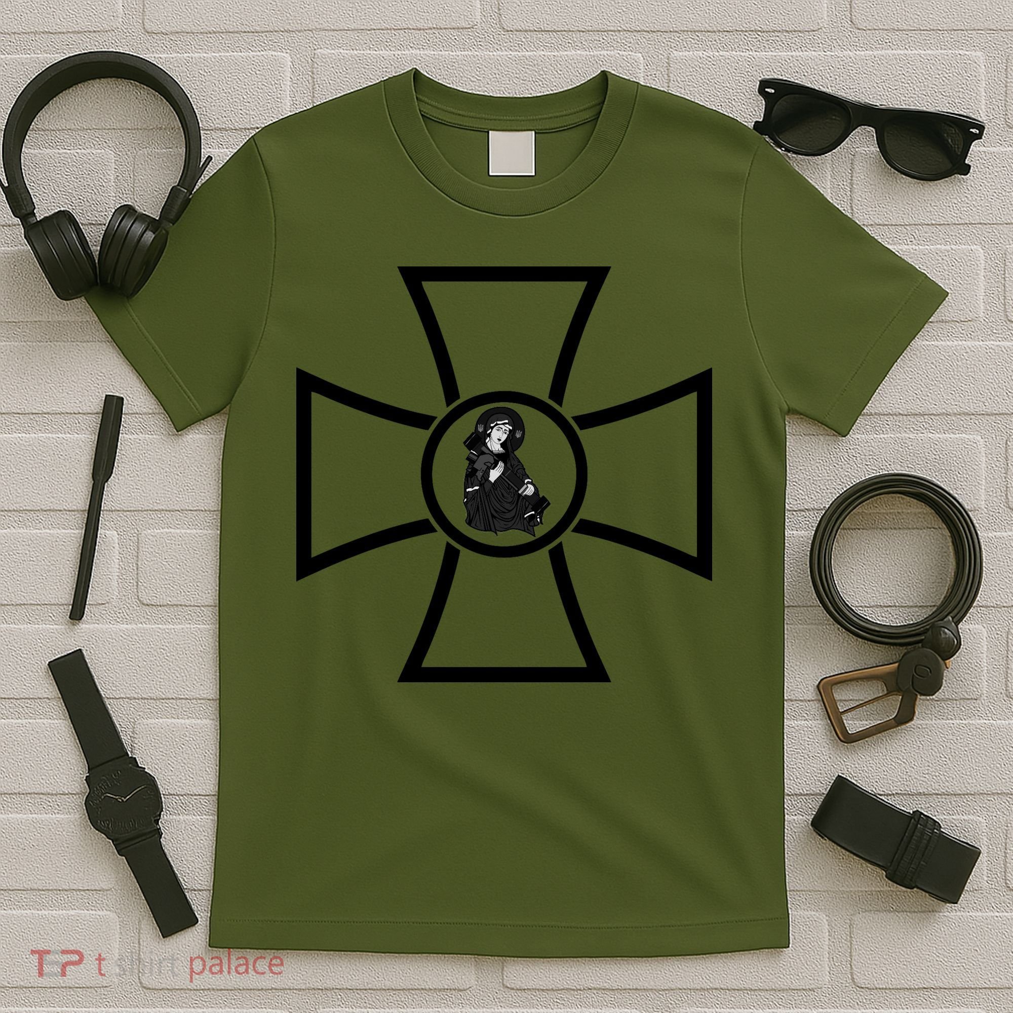 Zelensky Cross Ukrainian St. Javelin Protector Of Ukraine T-Shirt