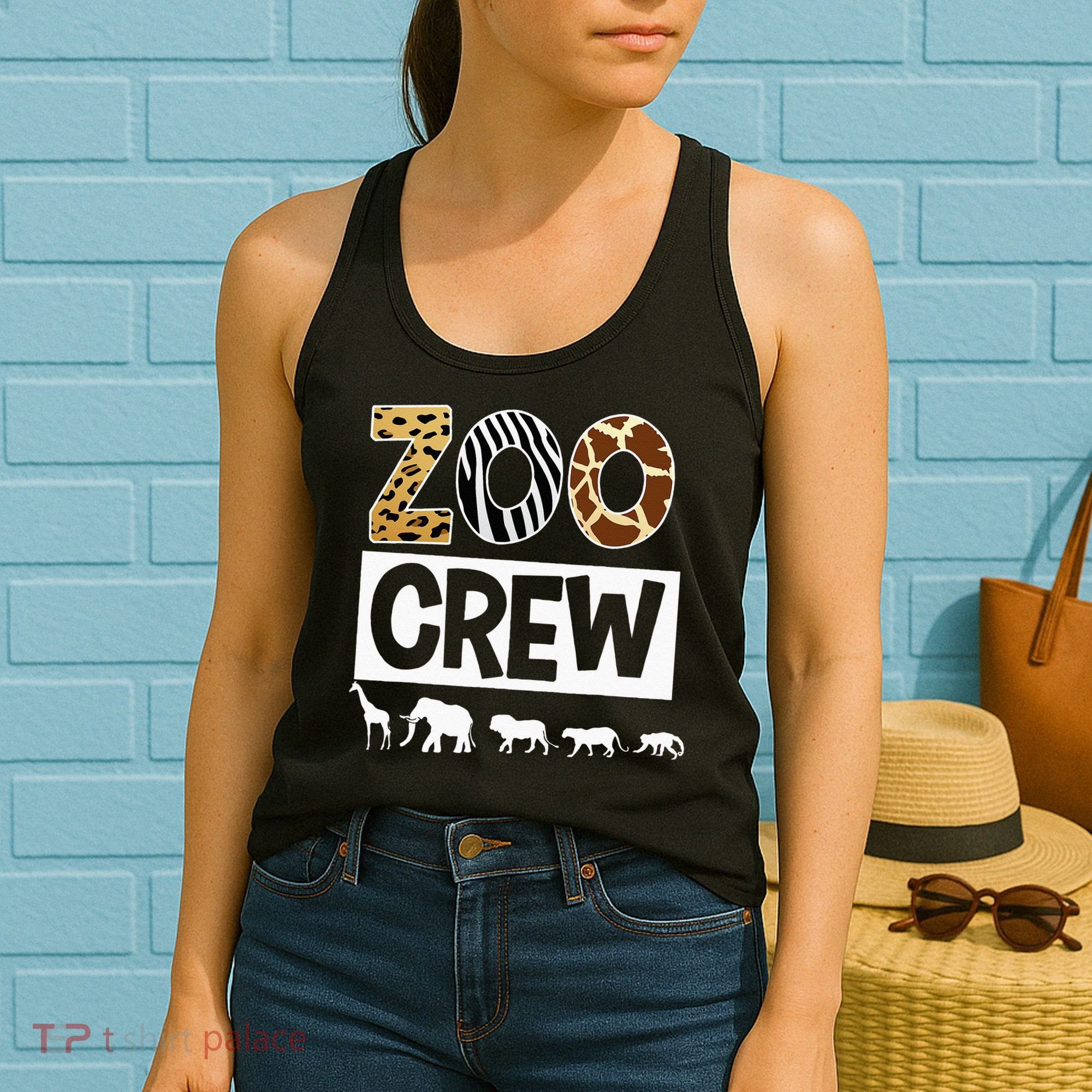 Zoo Crew Zookeeper Safari Wildlife Animal Lover Costume Women's Tank Top
