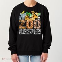 Zookeeper Costume Zebra Wild Print African Animal Keeper Women's Sweatshirt thumb 0