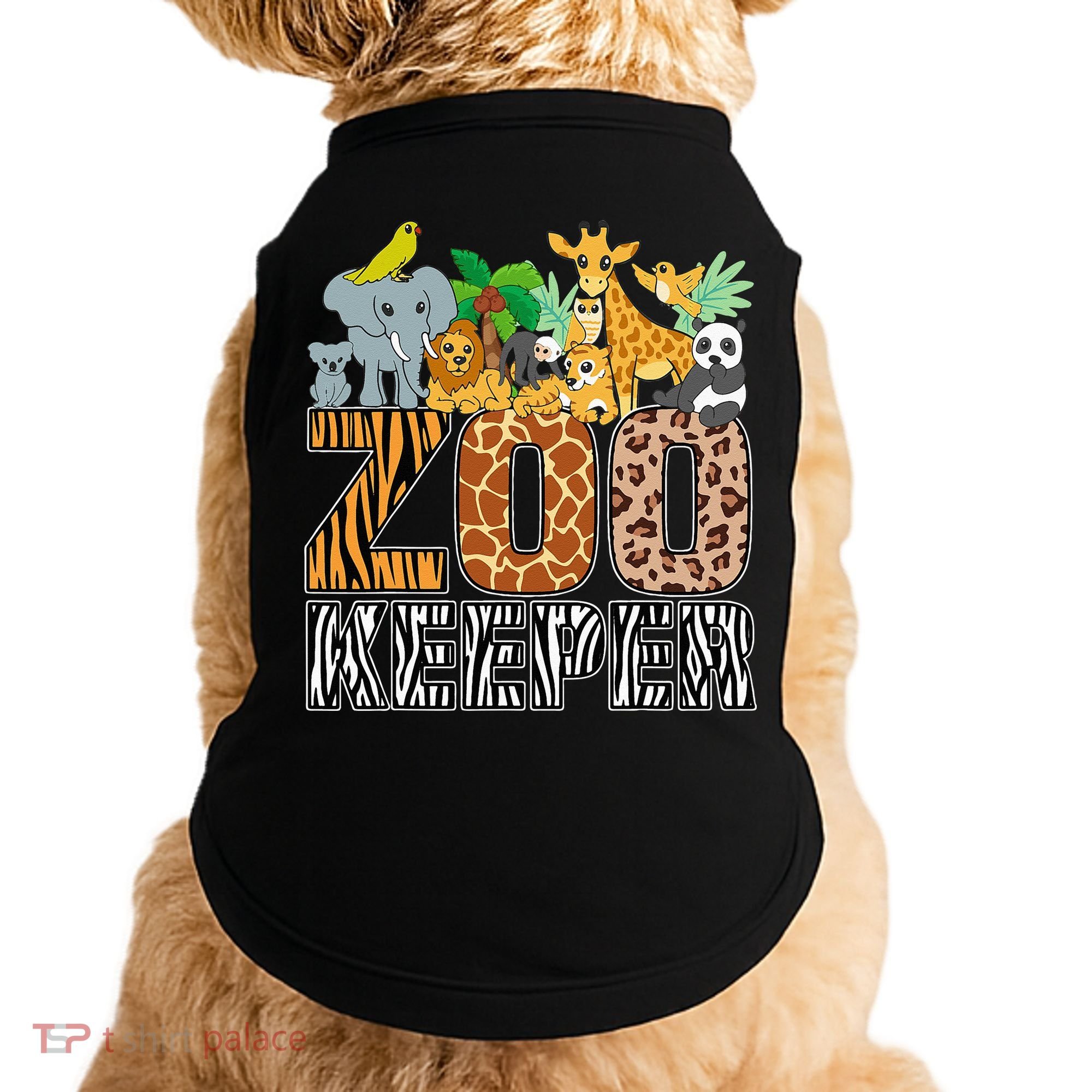 Zookeeper Costume Zebra Wild Print African Animal Keeper Doggie Tank