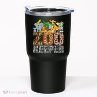 Zookeeper Costume Zebra Wild Print African Animal Keeper Tumbler thumb 0