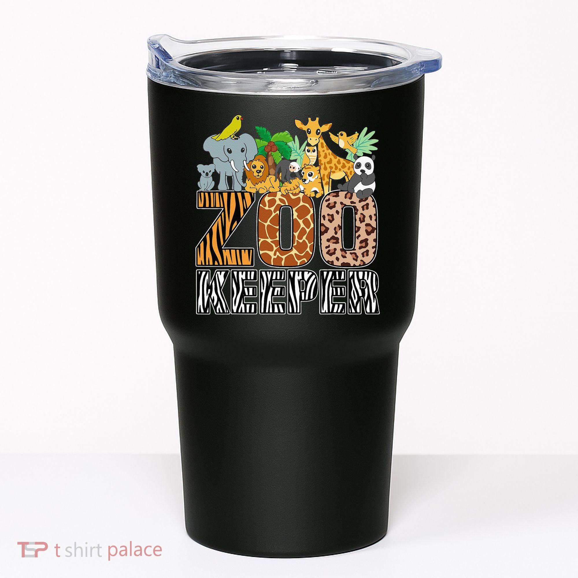 Zookeeper Costume Zebra Wild Print African Animal Keeper Tumbler
