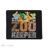 Zookeeper Costume Zebra Wild Print African Animal Keeper Mousepad thumb 0