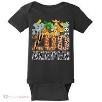 Zookeeper Costume Zebra Wild Print African Animal Keeper Baby Bodysuit thumb 0