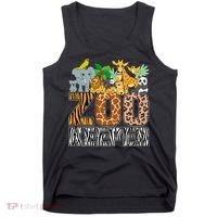 Zookeeper Costume Zebra Wild Print African Animal Keeper Tank Top thumb 0