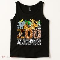 Zookeeper Costume Zebra Wild Print African Animal Keeper Tank Top thumb 2