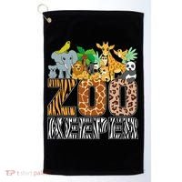 Zookeeper Costume Zebra Wild Print African Animal Keeper Golf Towel thumb 0
