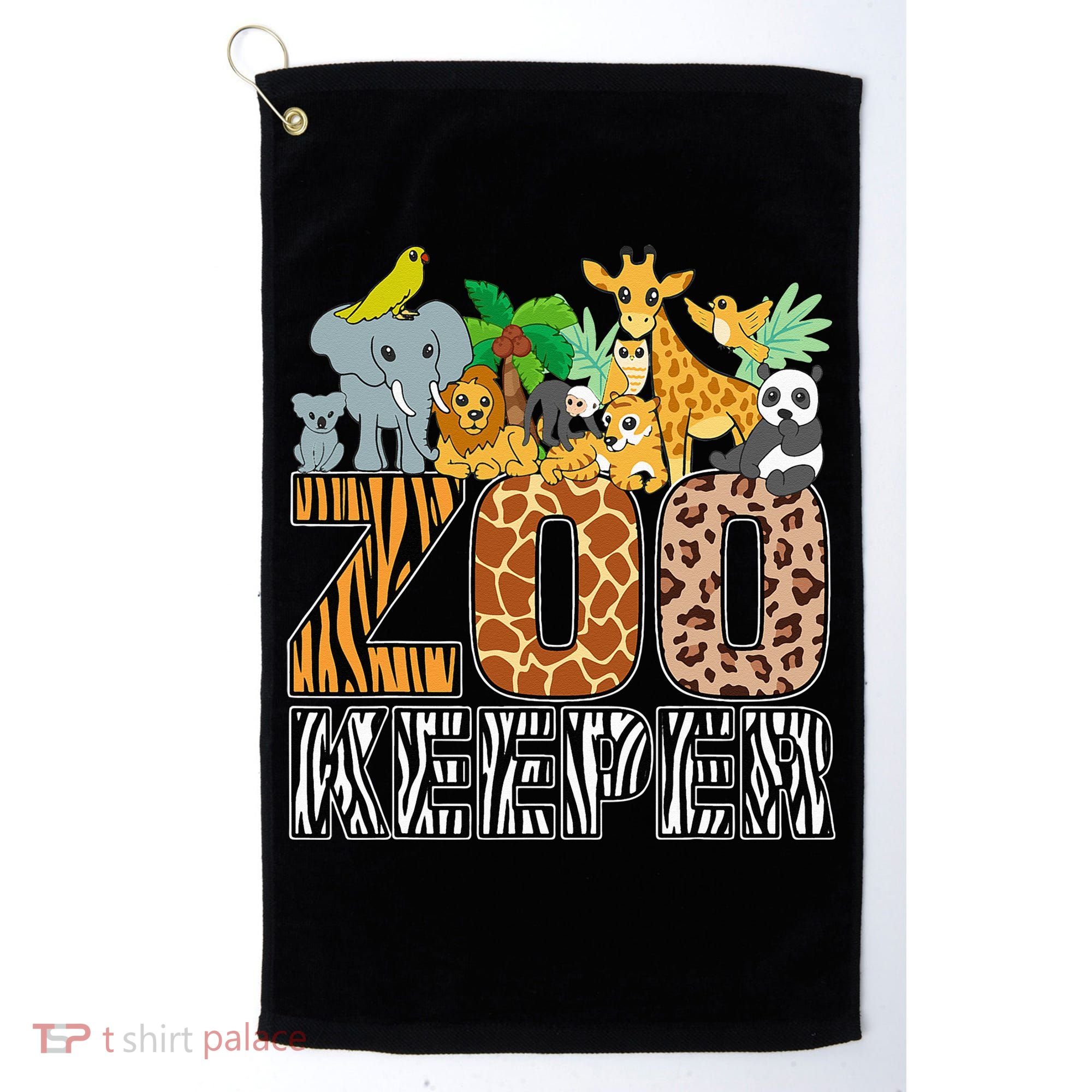 Zookeeper Costume Zebra Wild Print African Animal Keeper Golf Towel
