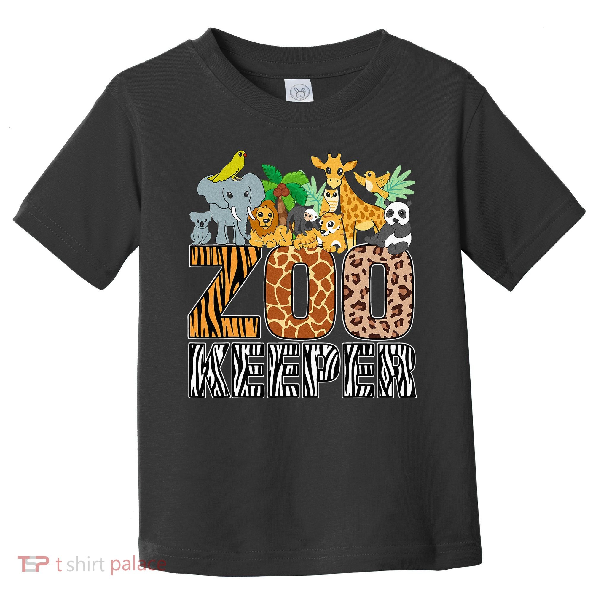 Zookeeper Costume Zebra Wild Print African Animal Keeper Toddler T-Shirt