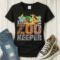 Zookeeper Costume Zebra Wild Print African Animal Keeper Women's T-Shirt thumb 3