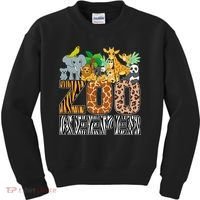 Zookeeper Costume Zebra Wild Print African Animal Keeper Kids Sweatshirt thumb 0