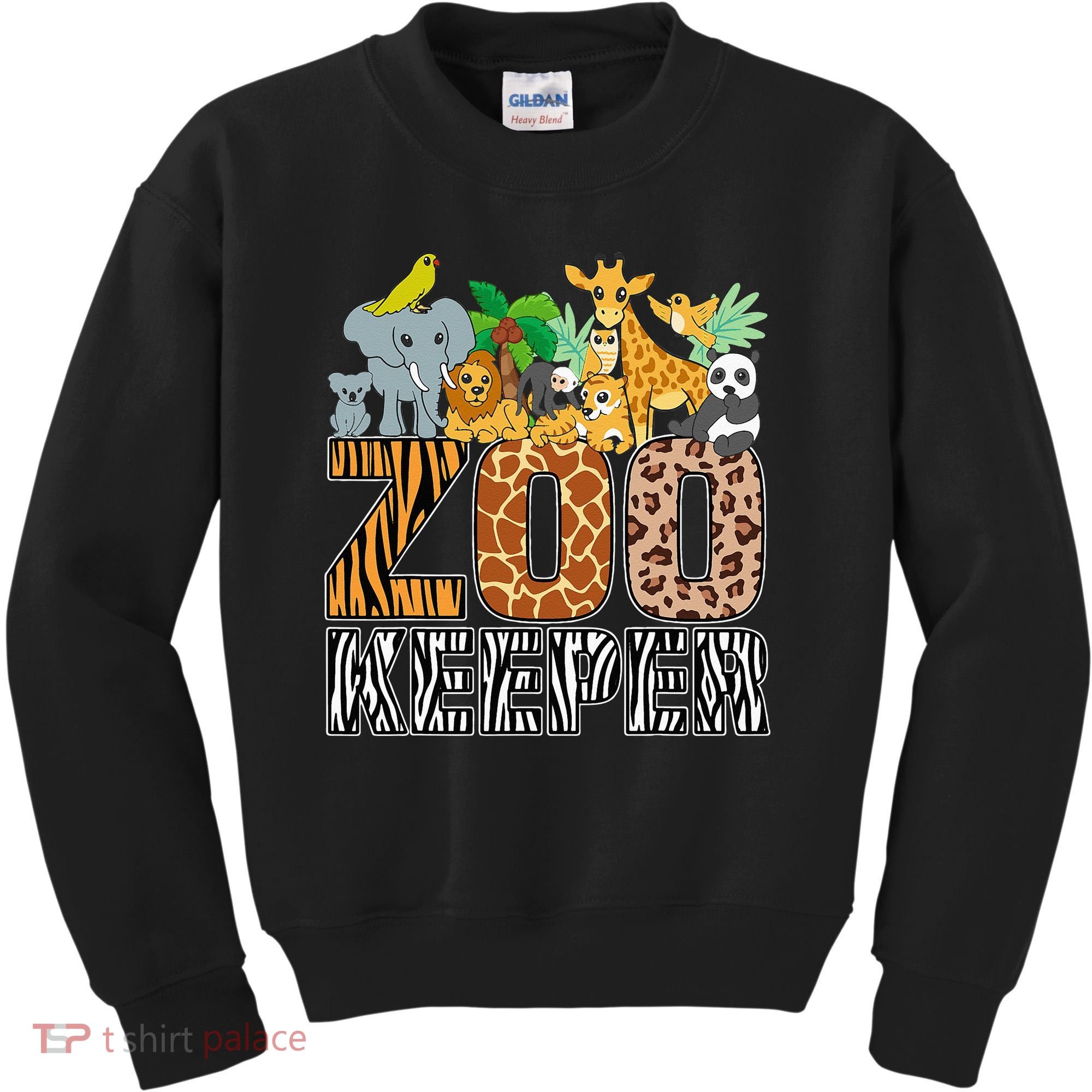 Zookeeper Costume Zebra Wild Print African Animal Keeper Kids Sweatshirt