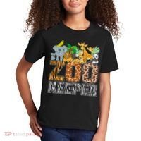 Zookeeper Costume Zebra Wild Print African Animal Keeper Kids T-Shirt thumb 2