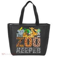 Zookeeper Costume Zebra Wild Print African Animal Keeper Tote Bag thumb 0