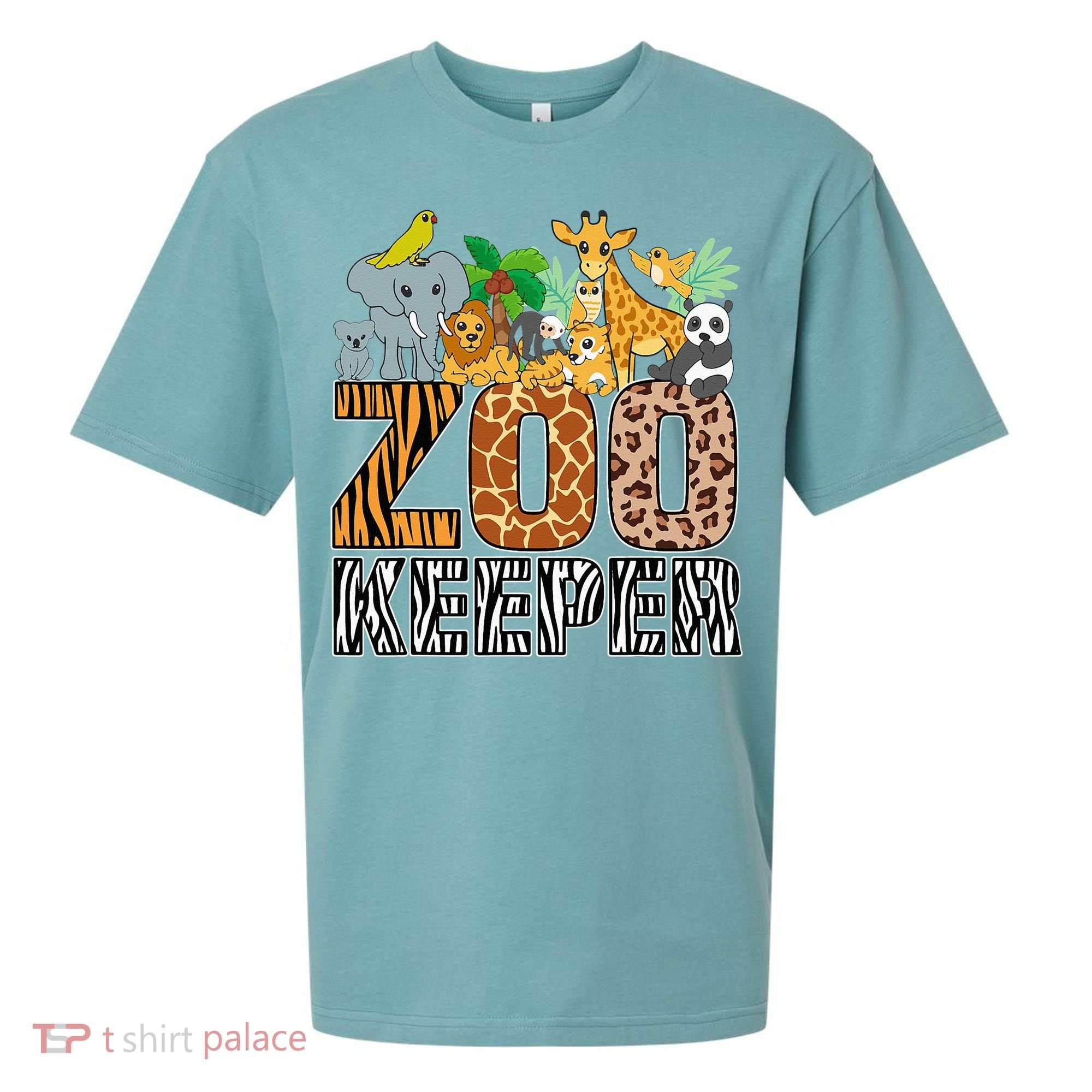 Zookeeper Costume Zebra Wild Print African Animal Keeper Sueded Cloud Jersey T-Shirt