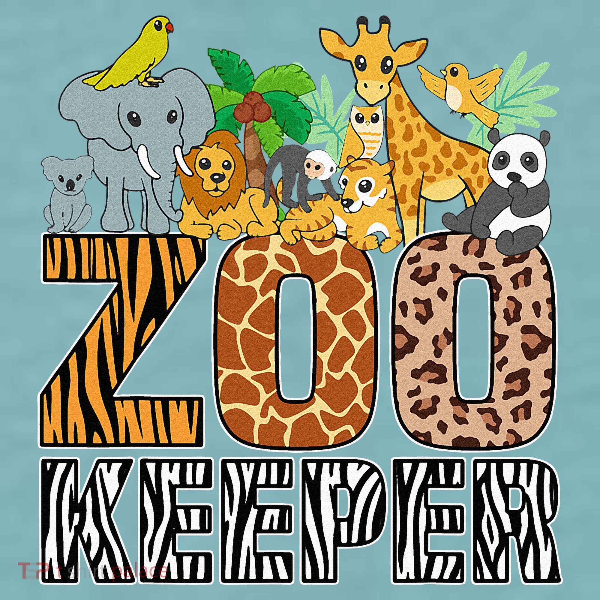 Zookeeper Costume Zebra Wild Print African Animal Keeper Sueded Cloud Jersey T-Shirt