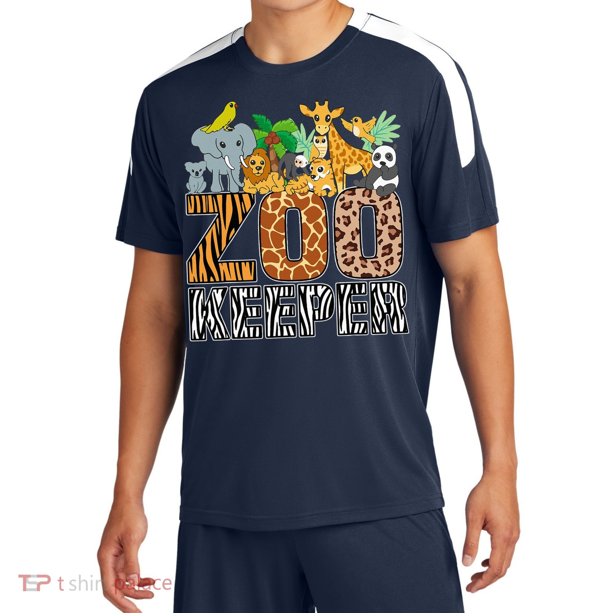 Zookeeper Costume Zebra Wild Print African Animal Keeper Sport-Tek Competitor United Soccer Jersey