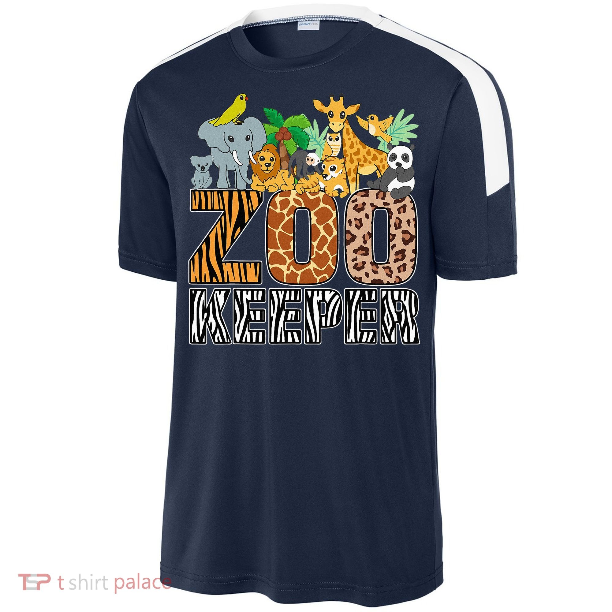 Zookeeper Costume Zebra Wild Print African Animal Keeper Sport-Tek Competitor United Soccer Jersey