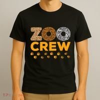 Zoo Crew Zookeeper Costume Safari Wildlife Animal Lover T-Shirt thumb 3