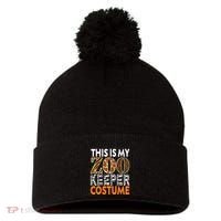 Zookeeper Costume Zoogoer Zoo Garden Animal Lover Keeper Pom Pom 12in Knit Beanie thumb 0