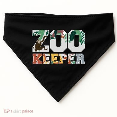 Zookeeper Design African Savanna Design Gift USA-Made Doggie Bandana