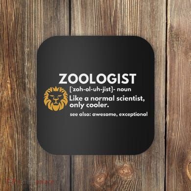 Zoologist Definition Funny Zoology Science Coaster