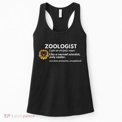 Zoologist Definition Funny Zoology Science Women's Tank Top