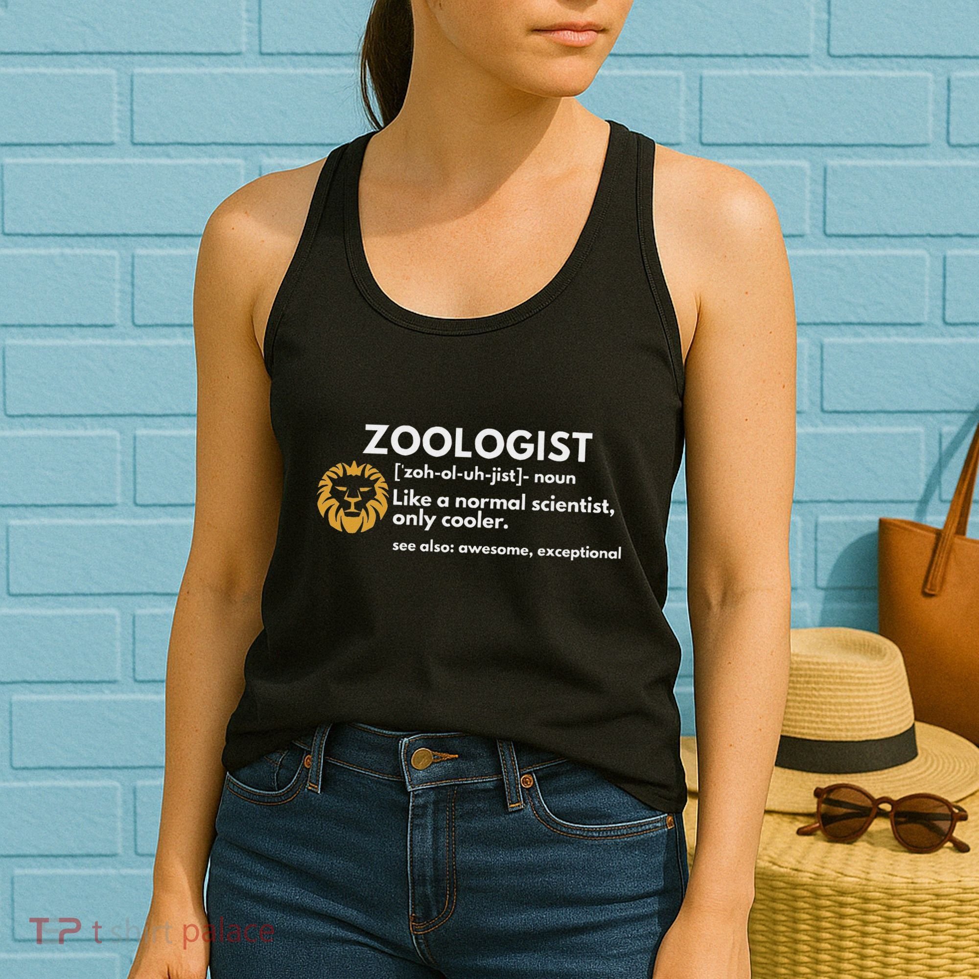 Zoologist Definition Funny Zoology Science Women's Tank Top