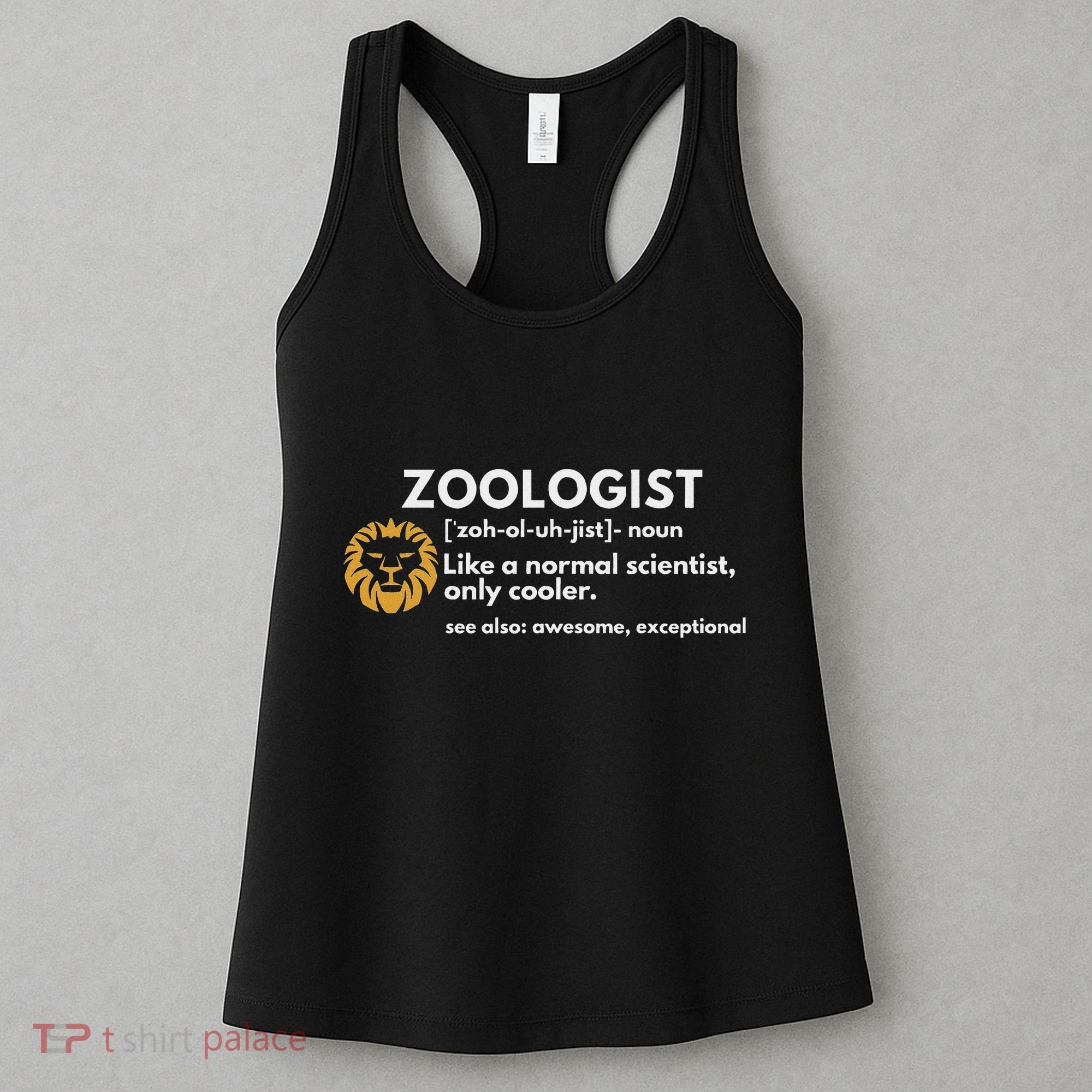Zoologist Definition Funny Zoology Science Women's Tank Top