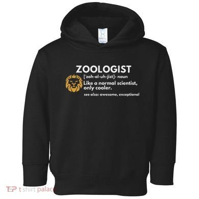 Zoologist Definition Funny Zoology Science Toddler Hoodie