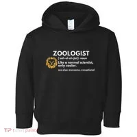 Zoologist Definition Funny Zoology Science Toddler Hoodie thumb 0