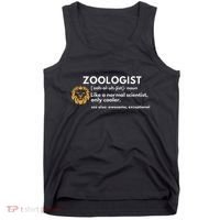 Zoologist Definition Funny Zoology Science Tank Top thumb 0