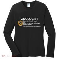 Zoologist Definition Funny Zoology Science Women's Long Sleeve Shirt thumb 0