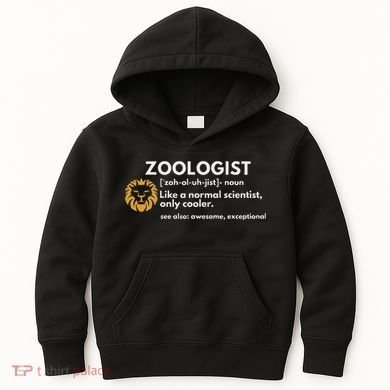 Zoologist Definition Funny Zoology Science Kids Hoodie