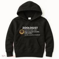 Zoologist Definition Funny Zoology Science Kids Hoodie thumb 0