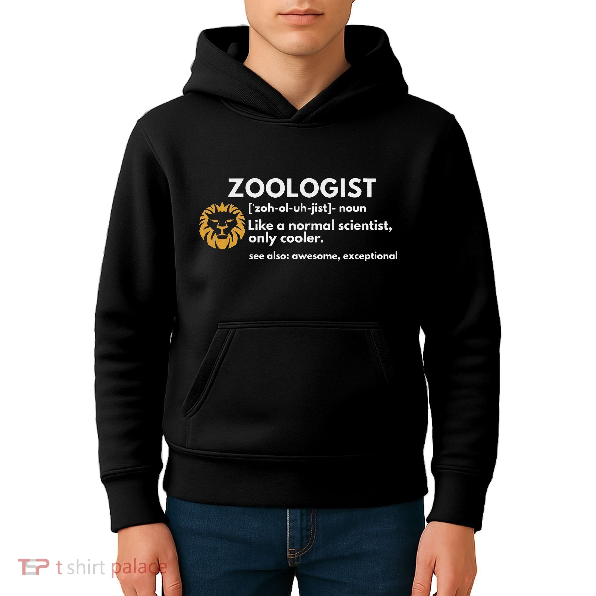 Zoologist Definition Funny Zoology Science Kids Hoodie