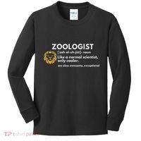 Zoologist Definition Funny Zoology Science Kids Long Sleeve Shirt thumb 0