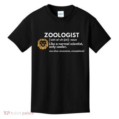 Zoologist Definition Funny Zoology Science Kids T-Shirt