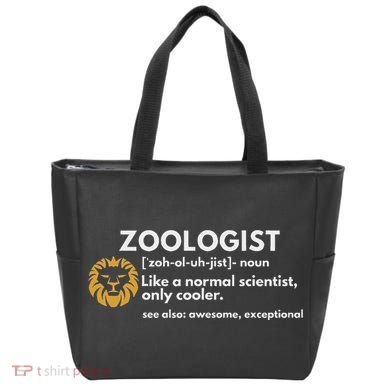 Zoologist Definition Funny Zoology Science Tote Bag