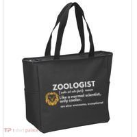 Zoologist Definition Funny Zoology Science Tote Bag thumb 2