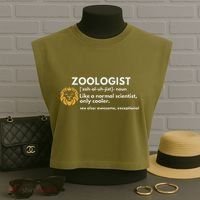 Zoologist Definition Funny Zoology Science Garment-Dyed Women's Muscle Tee thumb 3