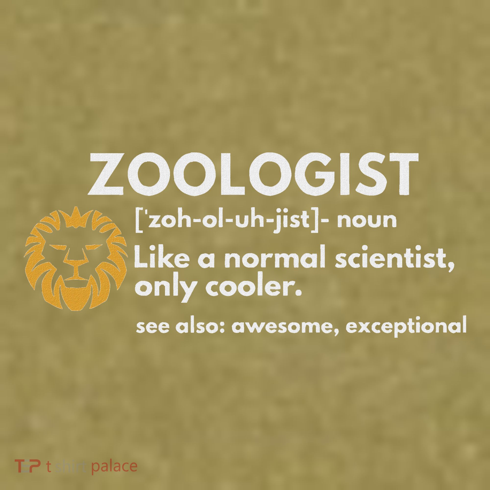 Zoologist Definition Funny Zoology Science Garment-Dyed Women's Muscle Tee