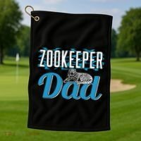 Zookeeper Dad Job Zookeepping Gift Golf Towel thumb 1