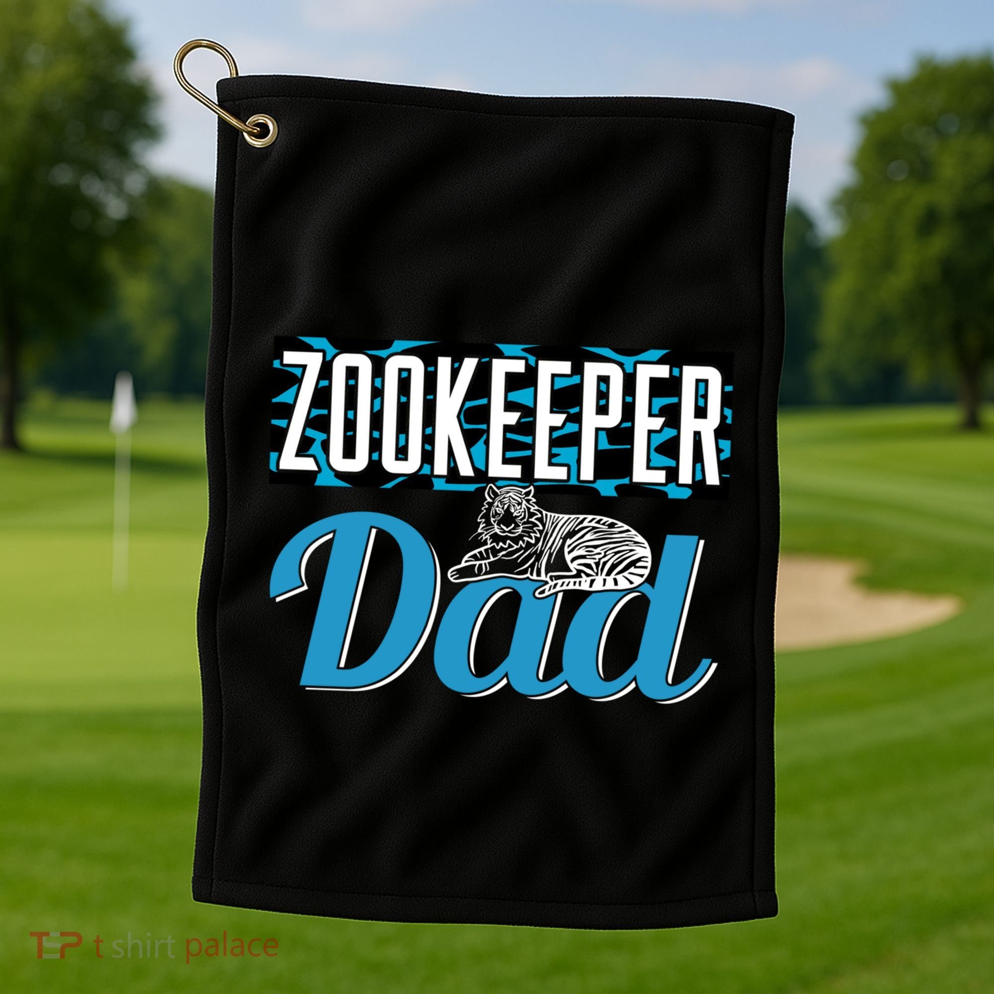 Zookeeper Dad Job Zookeepping Gift Golf Towel