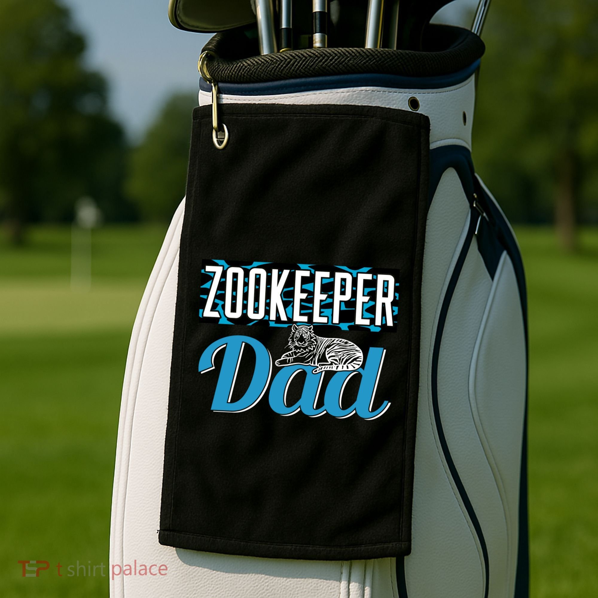 Zookeeper Dad Job Zookeepping Gift Golf Towel