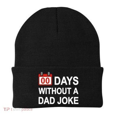 Zero Days Without A Dad Joke Funny Gag Meme Witty Saying Beanie