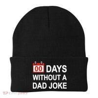 Zero Days Without A Dad Joke Funny Gag Meme Witty Saying Beanie thumb 0